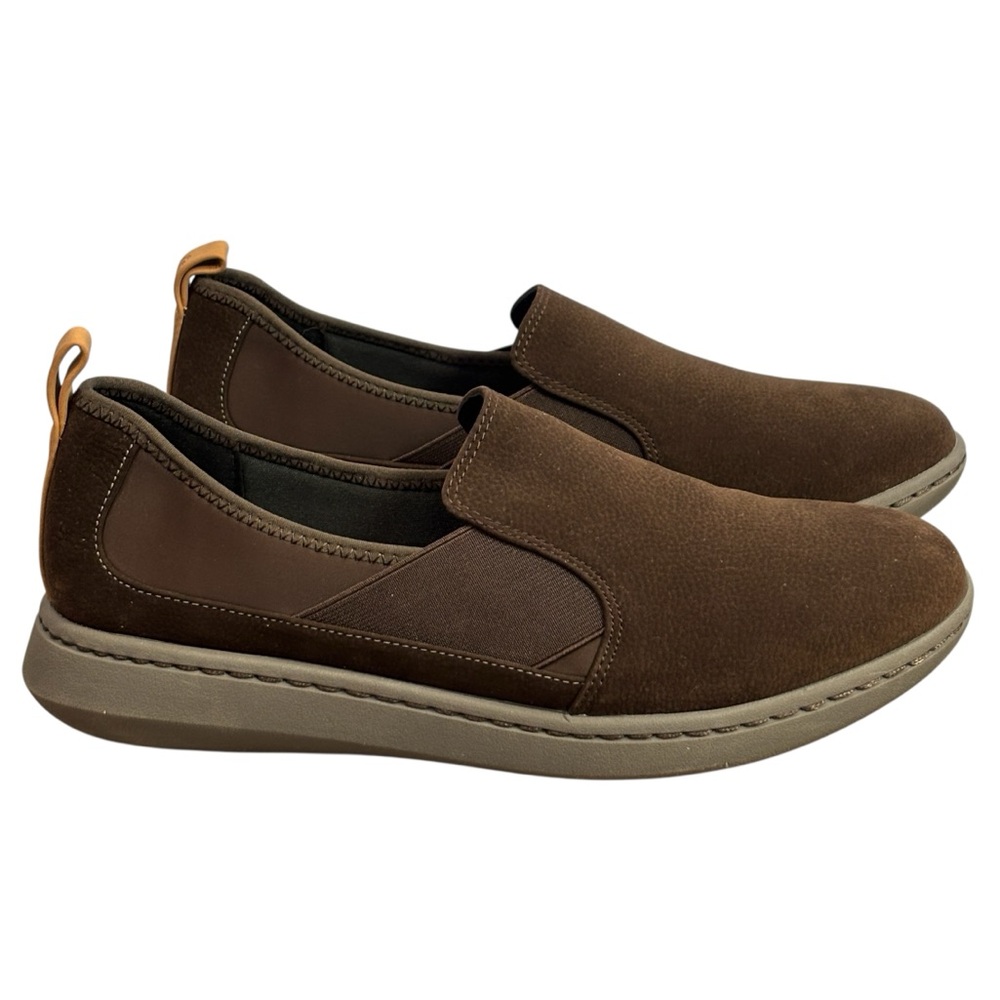 Clarks Cloudsteppers Brown Step Move Jump Slip on Shoes - size 9‎